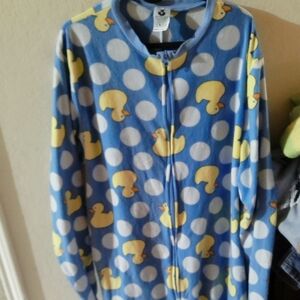 Spirit  Halloween Blue and Yellow Duck Onesie ( Ernie & Bert ) Costume